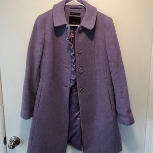 Purple Talbots Wool Peacoat
